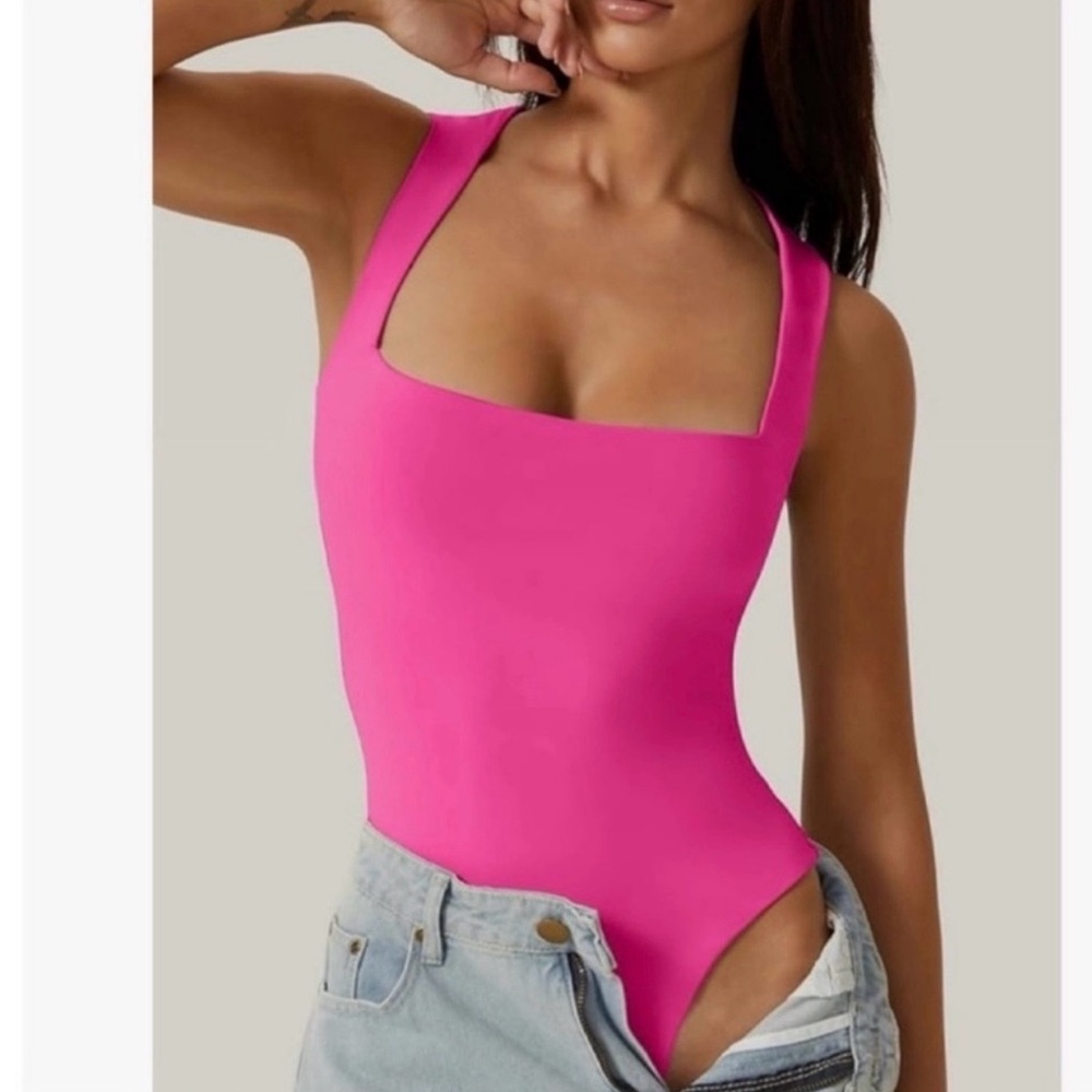 Quinsen Pink One-Piece Bodysuit